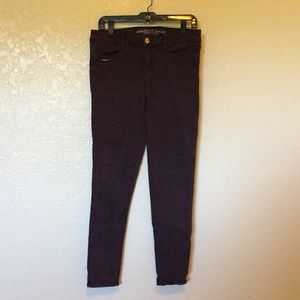 American Eagle Purple Super Stretch Jeggings